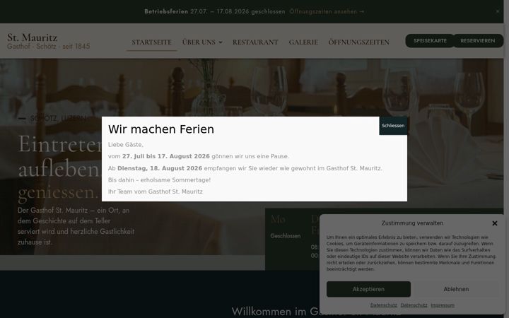 Screenshot of stmauritz.ch