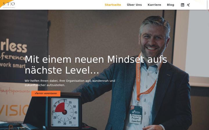 Screenshot von sto-consulting.de