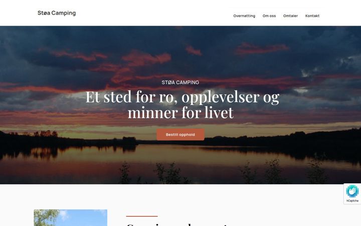 Screenshot stránky stoacamping.no