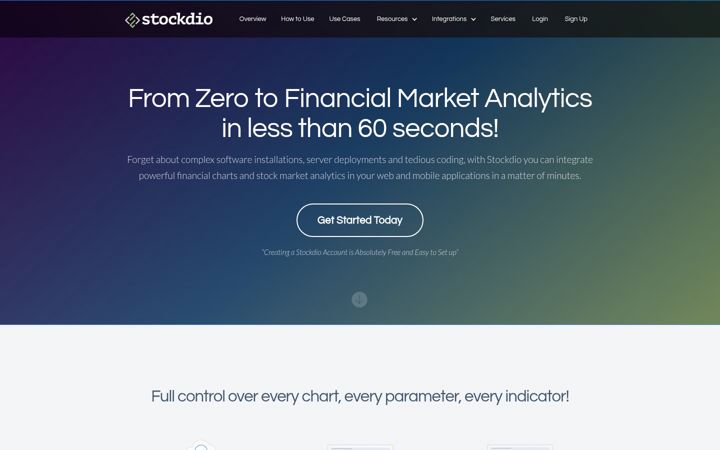 Screenshot of stockdio.com