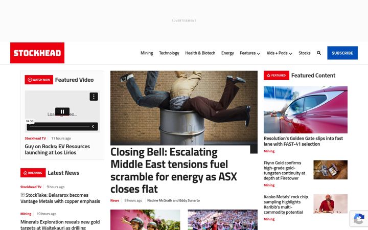 Screenshot of stockhead.com.au