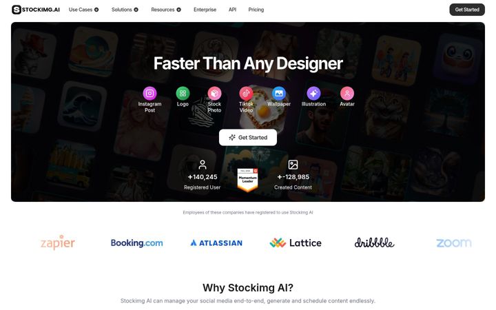 Screenshot of stockimg.ai