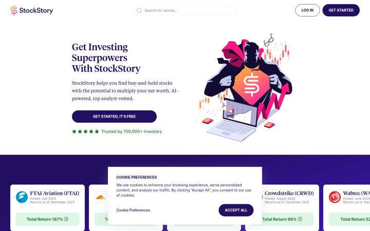 Screenshot of stockstory.org