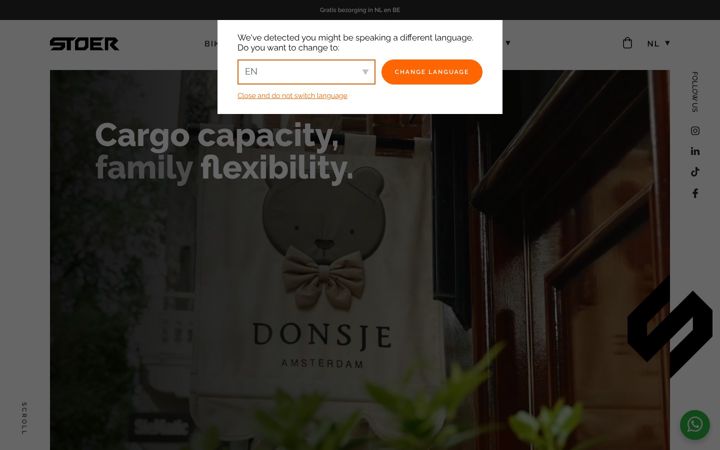 Screenshot ta' stoerbikes.com