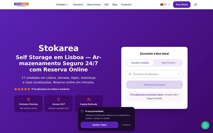 Screenshot of stokarea.pt
