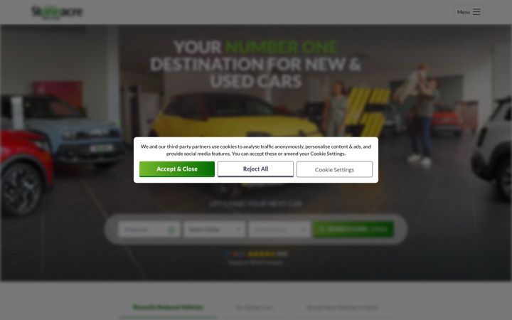 Screenshot of stoneacre.co.uk