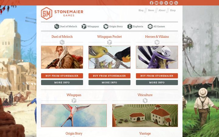 Screenshot of stonemaiergames.com