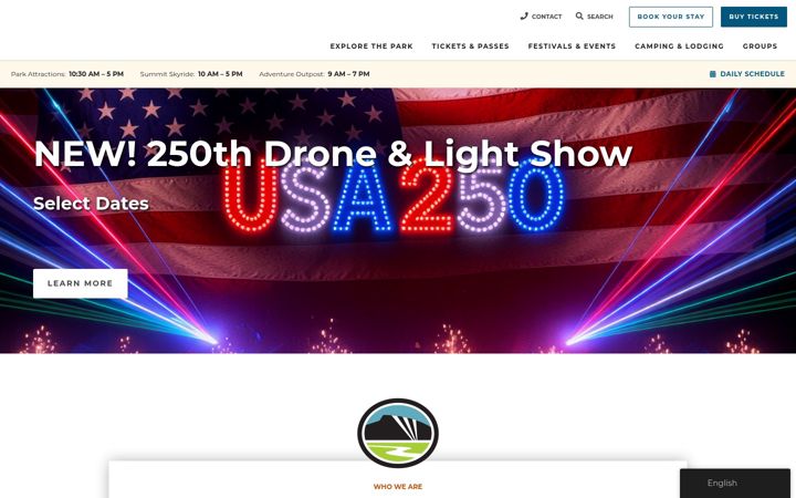 Screenshot of stonemountainpark.com
