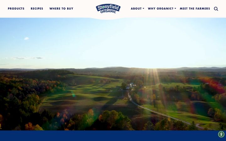 Screenshot of stonyfield.com