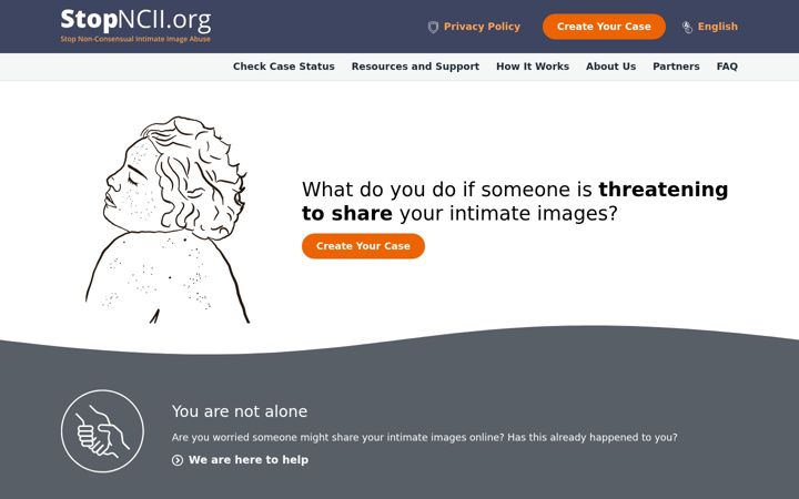 Screenshot of stopncii.org