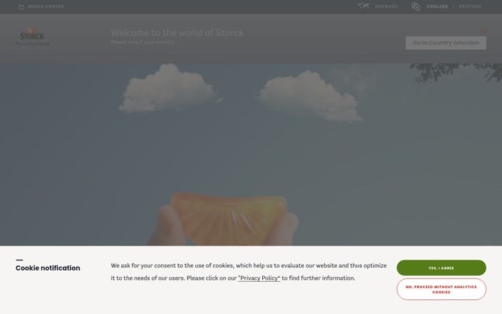 Screenshot of storck.com