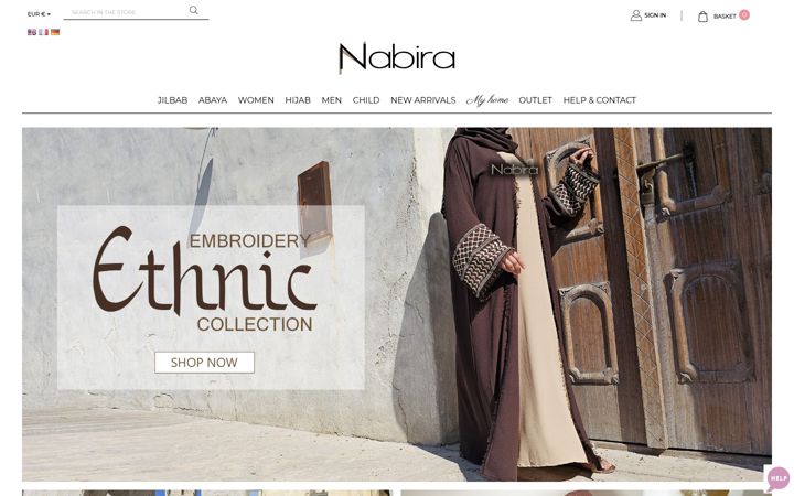 Captura de pantalla de store-nabira.com
