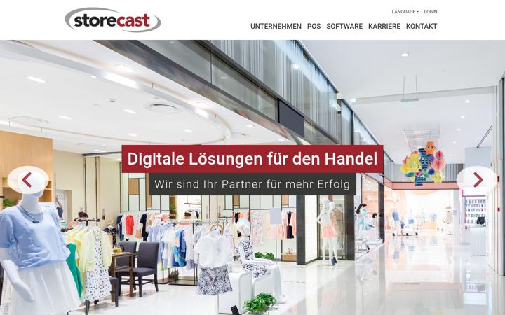 Posnetek zaslona storecast.de