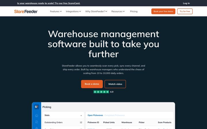 Screenshot of storefeeder.com