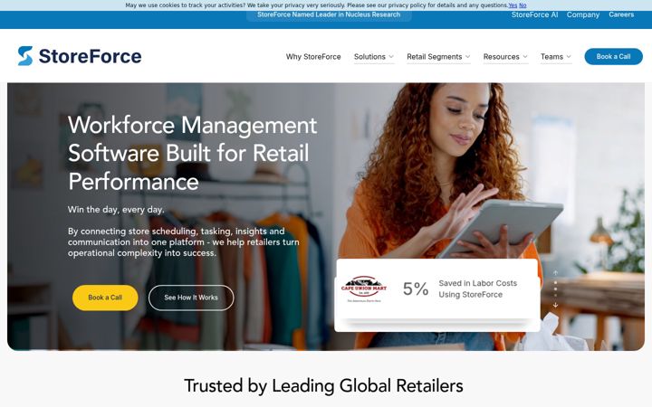 Screenshot von storeforce.com