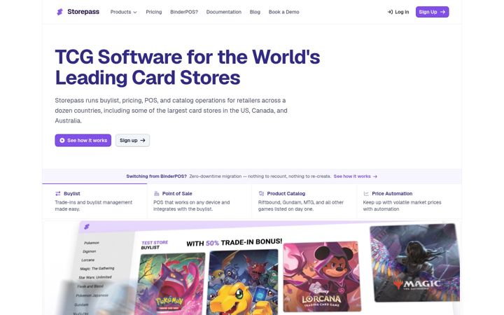 Screenshot of storepass.co