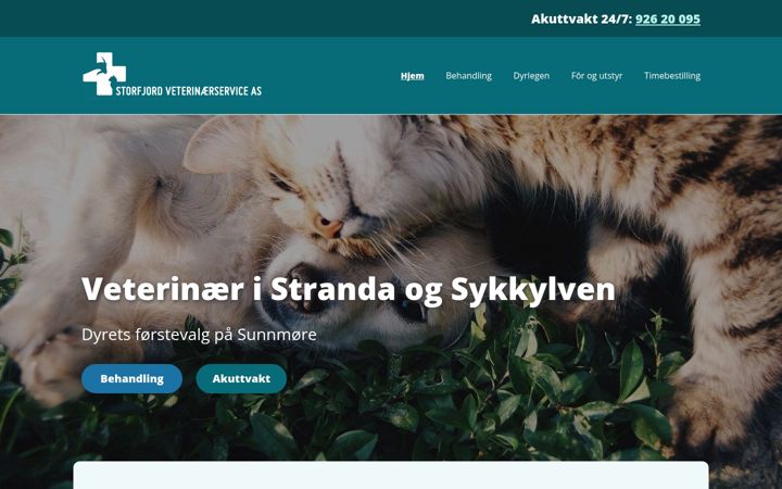 Screenshot of storfjordvet.no