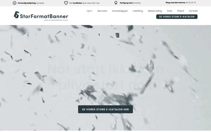Screenshot di storformatbanner.dk
