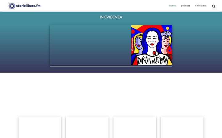 Kuvakaappaus sivustosta storielibere.fm