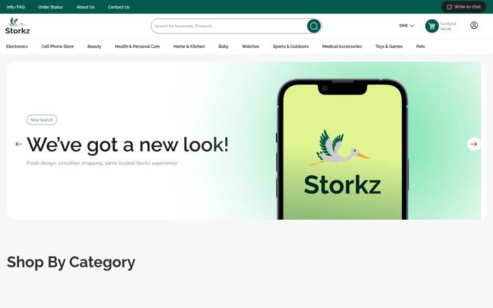 Екранна снимка на storkz.com