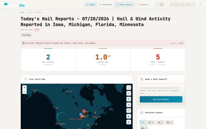 Screenshot of stormersite.com