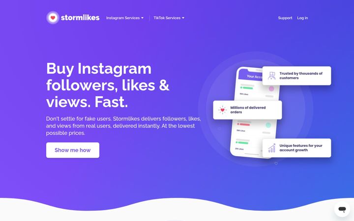 Screenshot of stormlikes.com