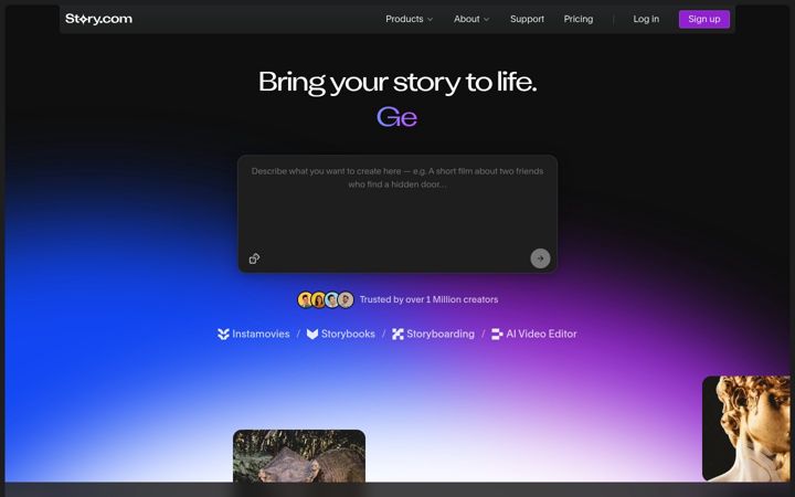 Screenshot of story.com