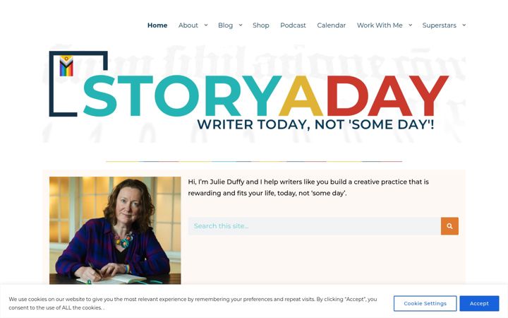Screenshot of storyaday.org