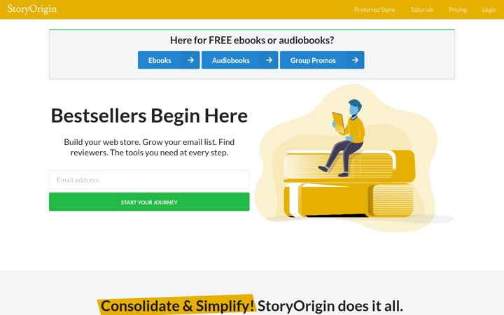 Screenshot of storyoriginapp.com