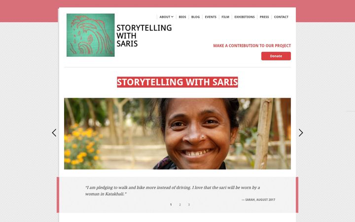 Screenshot of storytellingwithsaris.com