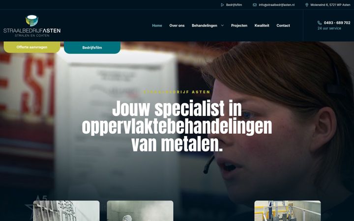 Zrzut ekranu straalbedrijfasten.nl