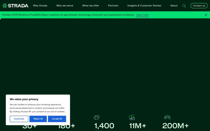 Screenshot of stradaglobal.com