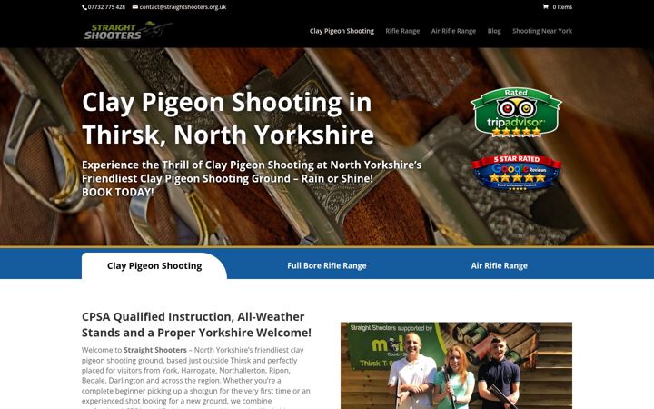 Screenshot von straightshooters.org.uk
