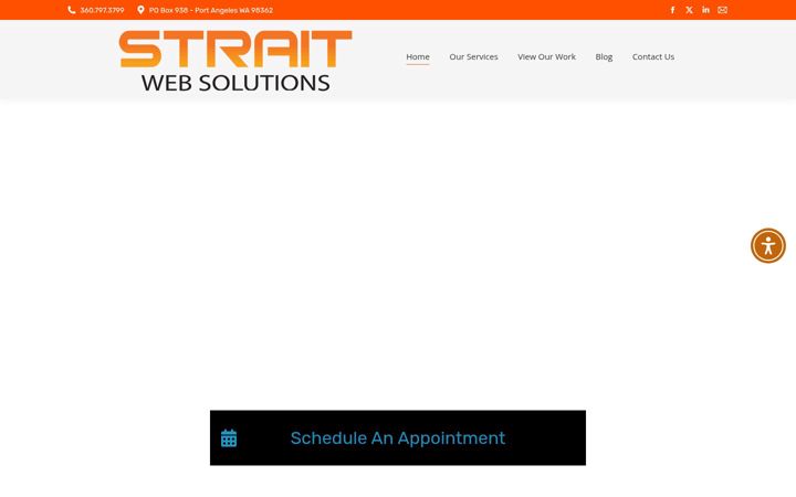 Kuvakaappaus sivustosta straitwebsolutions.com