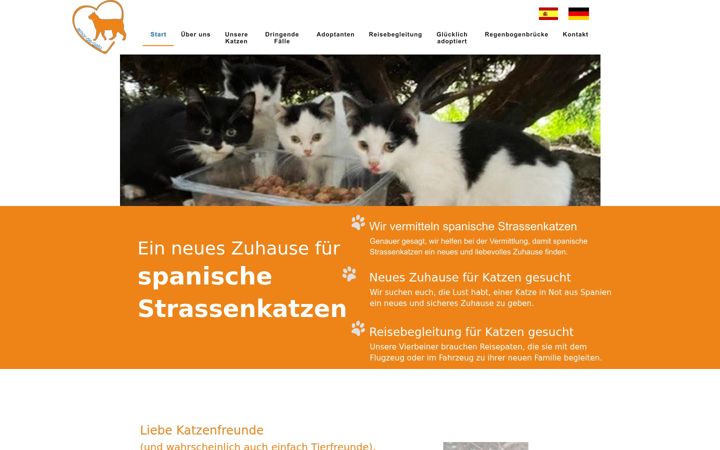 Skærmbillede af strassenkatzen-katzenliebe.de