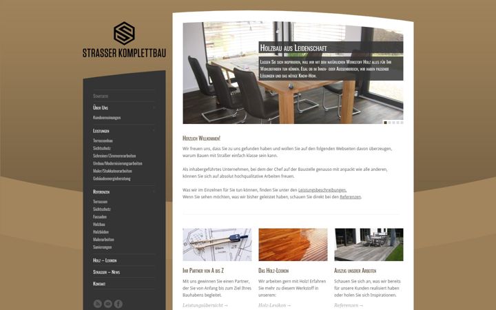 Screenshot stránky strasser-komplettbau.de