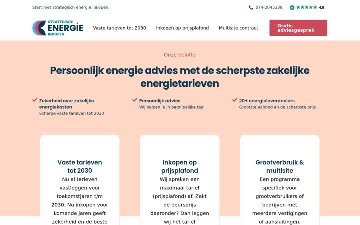 Captura de ecrã de strategischenergieinkopen.nl