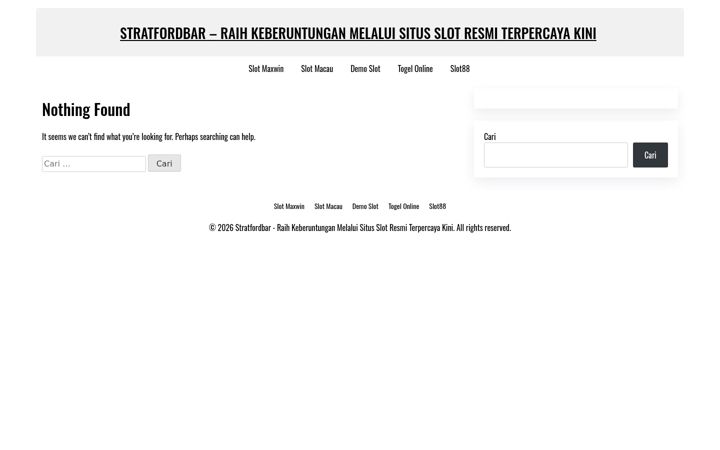 Screenshot of stratfordbar.com