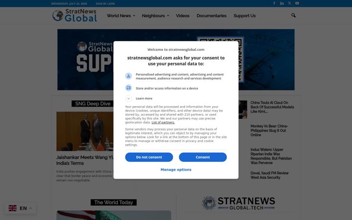 Zrzut ekranu stratnewsglobal.com