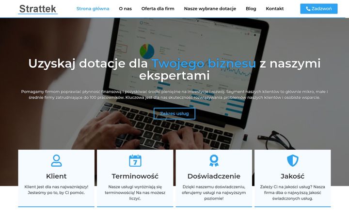 Screenshot of strattek.pl