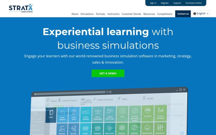 Screenshot of stratxsimulations.com