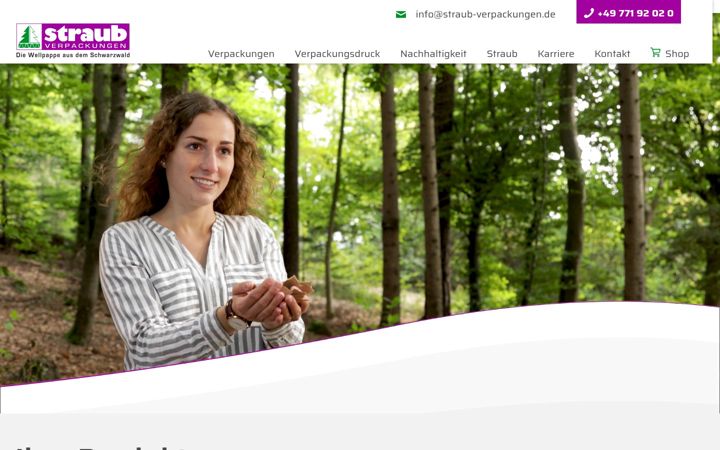 Screenshot of straub-verpackungen.de
