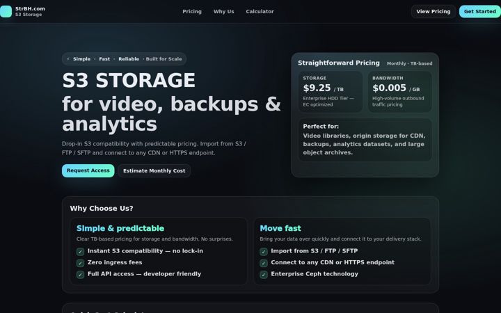 Screenshot of strbh.com