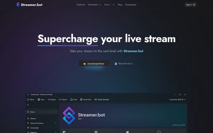 Screenshot of streamer.bot
