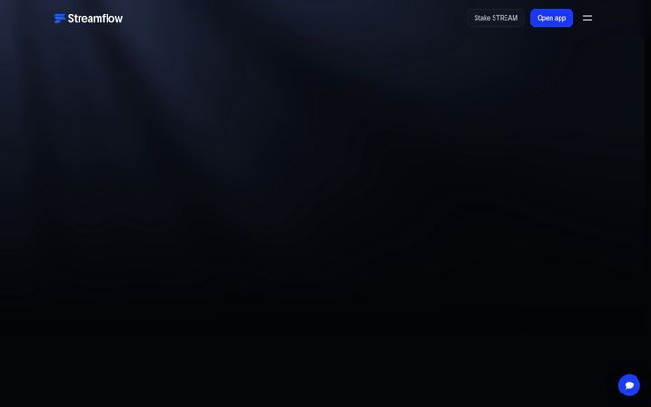 Screenshot of streamflow.finance