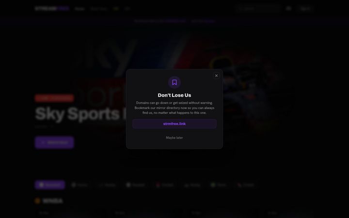 Screenshot of streamfree.top