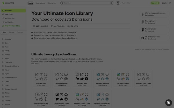 Screenshot of streamlinehq.com