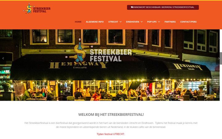 Screenshot of streekbierfestival.nl