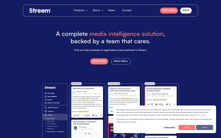 Screenshot of streem.com.au
