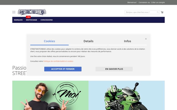 Screenshot of streetmotorbike.com